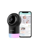 Smart HD Video Baby Monitor with Motorised Camera - Black