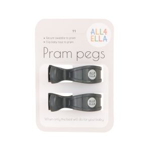Pram Peg 2pk - Charcoal