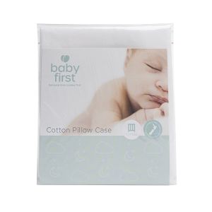 Cot Pillow Case White
