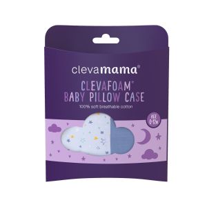 ClevaFoam Baby Pillow Case - Blue