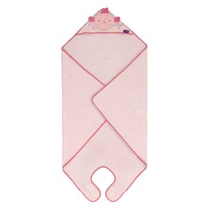 Bamboo Extra Large Apron Baby Bath Towel - Pink