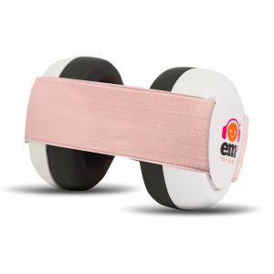 Baby Earmuffs - White/Headband-Coral
