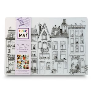 Funny Mat Large - The Stork in the roof