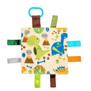 Baby Jacks  Dinosaur Crinkle Sensory Toy 20x20cm