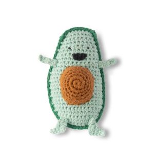 Weegoamigo Crochet Rattle - Anthony Avocado