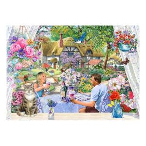 Enjoying the Garden - BIG 500 Piece Puzzle