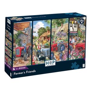 Farmer's Friends - 4 x BIG 250 Piece Puzzle