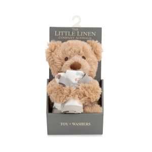 Little Linen Plush Toy & Washers - Willow Bear