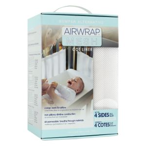 Airwrap Cot Mesh 4 Sides - White