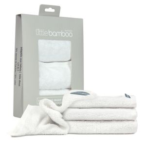Little Bamboo Towelling Washer 3Pk