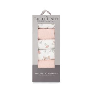 Little Linen Towelling Washer 6pk - Harvest Bunny