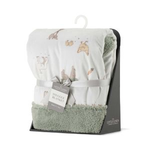 Little Linen Baby Snuggle Blanket - Farmyard Lamb