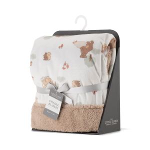Little Linen Baby Snuggle Blanket - Bushland Bear