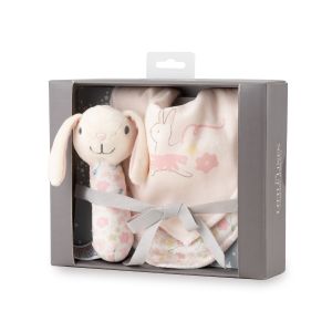 Rattle & Bib Set - Ballerina Bunny