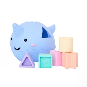 Narwhal Shape Sorter - Pastel