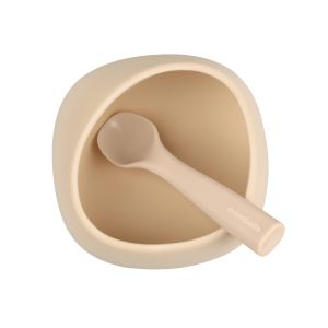 Silicone Suction Bowl - Beige