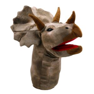Large Dino Puppet Head - Triceratops